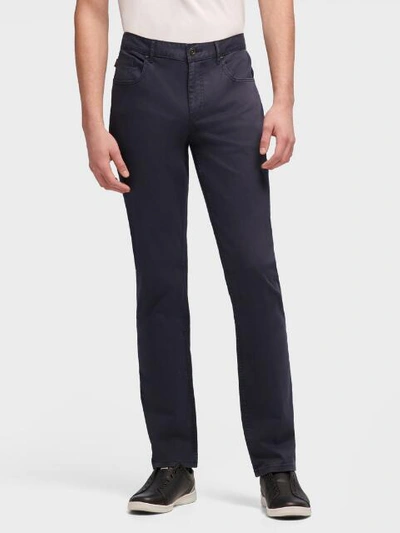 Dkny Men's Bedford Slim-straight Fit Performance Stretch Sateen Pants In Navy