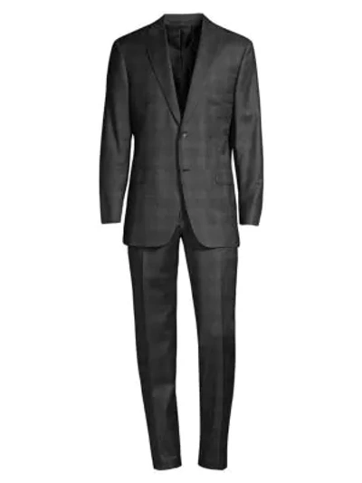 Brioni Men's Regular-fit Plaid Flannel Wool Suit