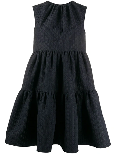 Msgm Parachute Dress In Black