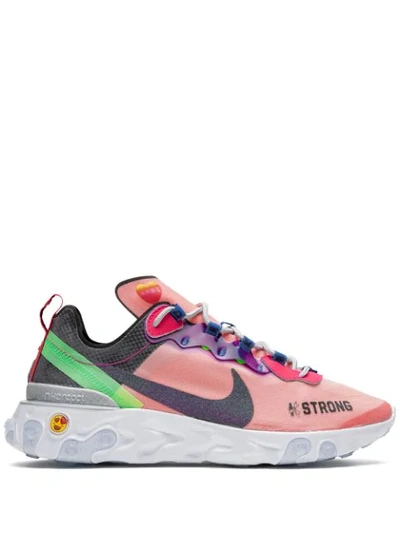 Nike X Doernbecher 2019 React Element 55 Sneakers In Pink