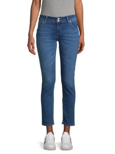 Hudson Cropped Jeans In Blue