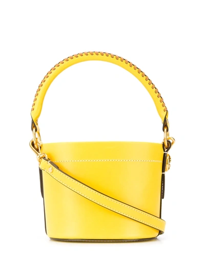 tory burch miller bucket bag white