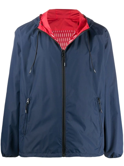 Kenzo Men's Reversible Wind-resistant Jacket In Blue,red