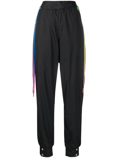 Khrisjoy Double-drawstring Cuffed Track Pants In Black