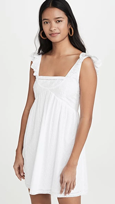 Playa Lucila Eyelet Dress In White