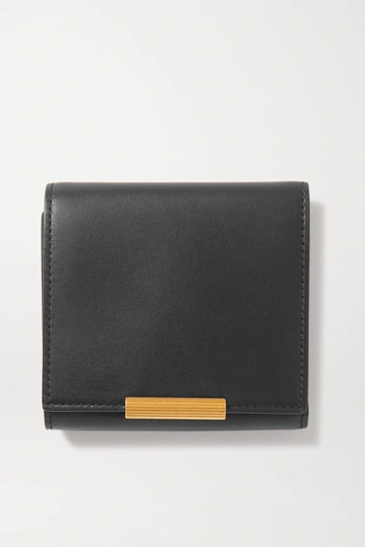 Bottega Veneta Embellished Leather Wallet In Black