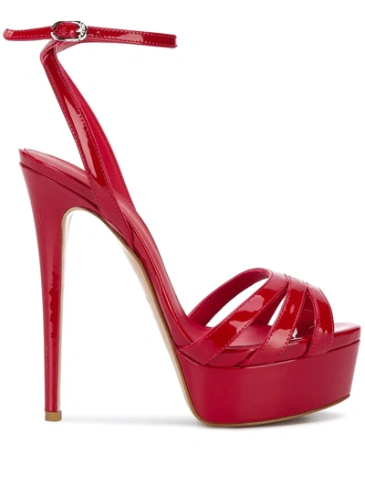 Le Silla Lola 140mm Sandals In Red