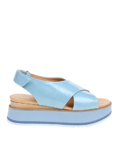 Paloma Barceló Paloma Barcelo Tyler Blue Sandal In Light Blue