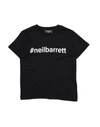 Neil Barrett Kids' T-shirts In Black