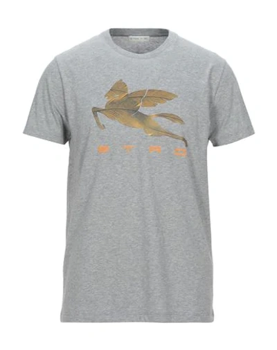 Etro Regular T-shirt S/s In Grey