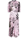 Temperley London Rosella Bird Dress In Pink