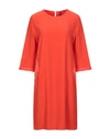 Manila Grace Short Dresses In Orange