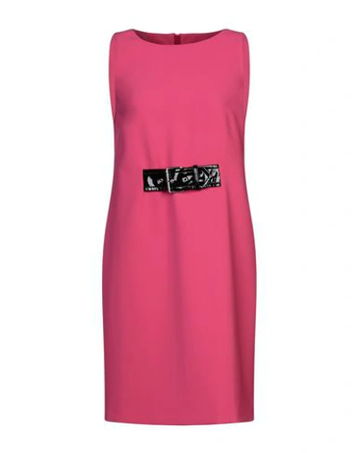 Moschino Short Dresses In Fuchsia