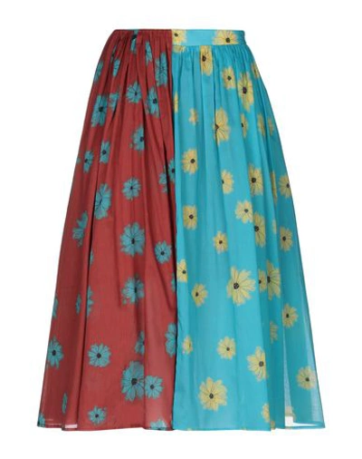 Neul Midi Skirts In Azure