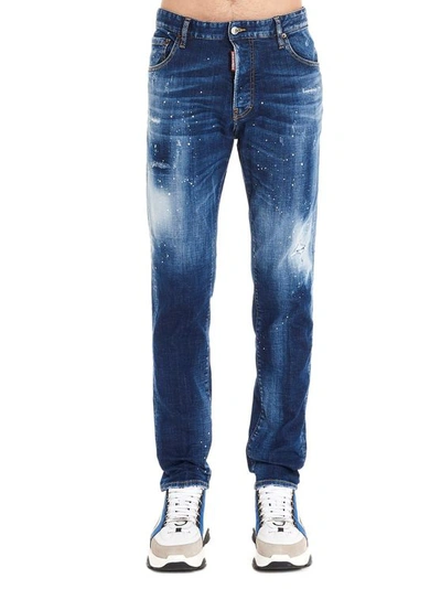 Dsquared2 Men's Blue Cotton Jeans