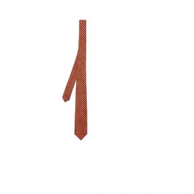 Kiton Orange Silk Tie