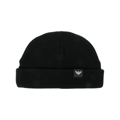 Emporio Armani Men's Black Polyamide Hat