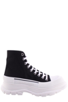 Alexander Mcqueen Tread Slick High-top Sneakers In Black