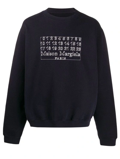 Maison Margiela Men's Blue Cotton Sweatshirt