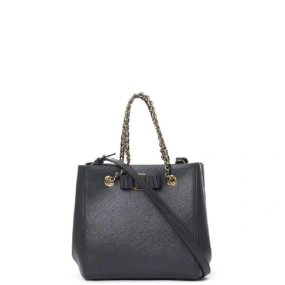 Ferragamo Salvatore  Women's Black Leather Handbag