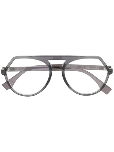 Fendi Women's Grey Acetate Glasses