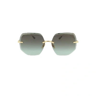 Kaleos Women's Gold Metal Sunglasses