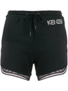 Kenzo Mesh-trimmed Shorts In Black