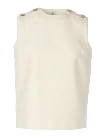 Gucci Women's 609178zadc79200 White Wool Vest