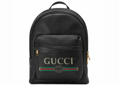 Pre-owned Gucci  Backpack Vintage Logo Black
