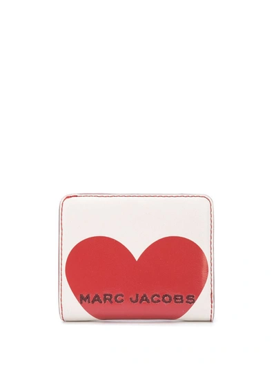Marc Jacobs Vday Mini Compact Wallet In White