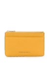 Dolce & Gabbana Small Leather Credit Card Holder In Yellow