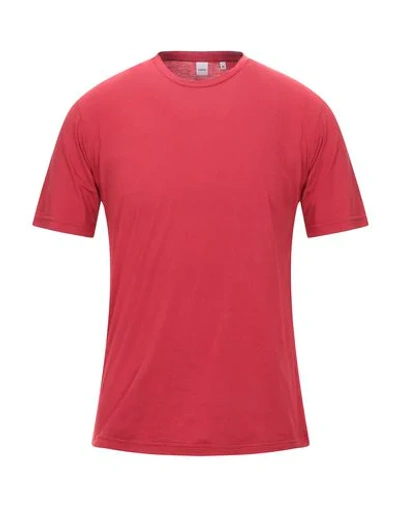 Shop Aspesi T-shirts In Maroon
