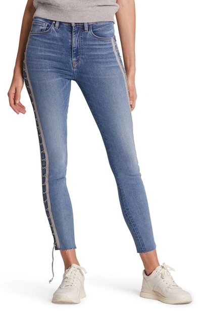 Hudson Jeans Barbara High Waist Crop Skinny Jeans In Dazzle