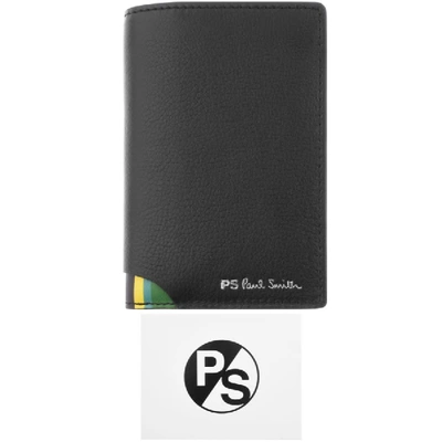 Paul Smith Stripe Wallet In Black