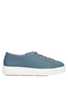 Santoni Sneakers In Slate Blue