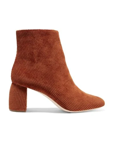 Loeffler Randall Ankle Boots In Rust