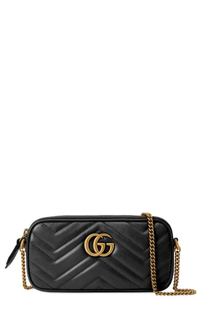 Gg marmont 2.0 mini matelasse chain wallet bag hotsell