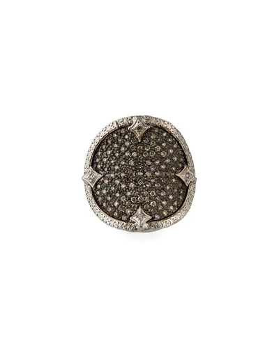 Armenta New World Diamond Disc Ring In Gray