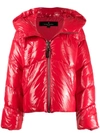 Nicole Benisti Matignon Padded Shell-down Jacket In Rouge