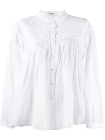 Isabel Marant Étoile Lalia Cotton Voile Blouse In White