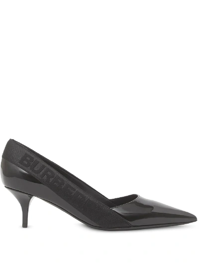 Burberry Women's Marie Pointed-toe Kitten-heel Pumps In Black