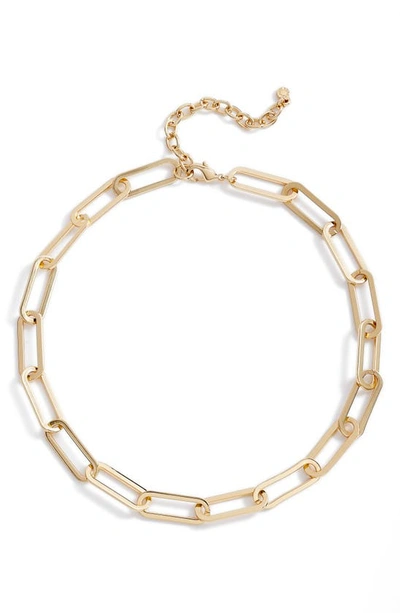 Baublebar Hera Large-link Collar Necklace, 17-20 In Gold