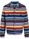 Alanui Sarape Jkt Casual Jacket In Multicolor Cashmere