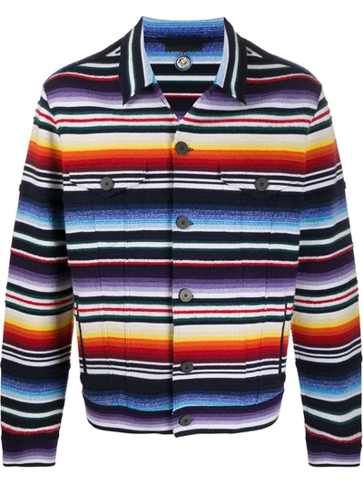 Alanui Sarape Jkt Casual Jacket In Multicolor Cashmere