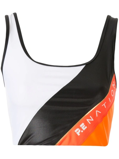 P.e Nation Rebuild Colourblock Sports Bra In Multi