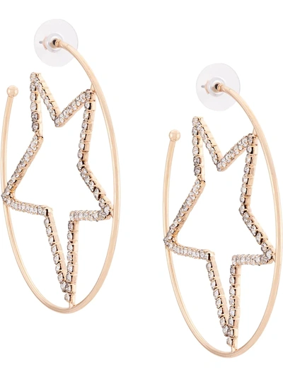 Dannijo Gabi Rhinestone-embellished Hoop Earrings In Gold