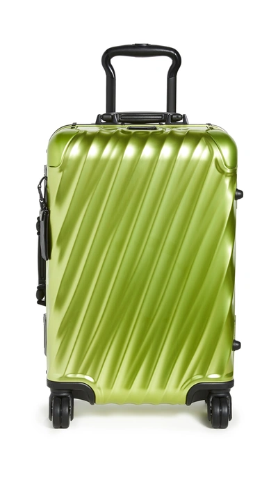 Tumi 19 Degree Aluminum International Carry On In Bright Lime