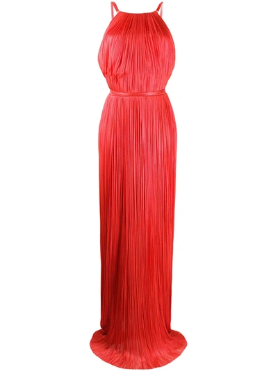 Maria Lucia Hohan Flared Evening Dress In Red