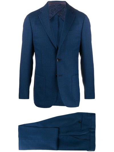 Etro Deconstructing Suit Regular In Blue