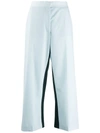 Stella Mccartney Tracy Cropped Trousers In Blue